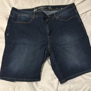 Christopher & Banks modern fit denim Bermuda shorts